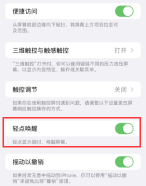 肇庆苹果授权维修站分享iPhone轻点无法唤醒怎么办 