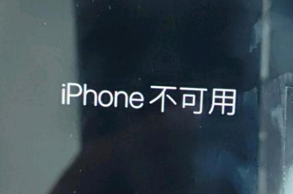 肇庆苹果服务网点分享锁屏界面显示“iPhone 不可用”如何解决 